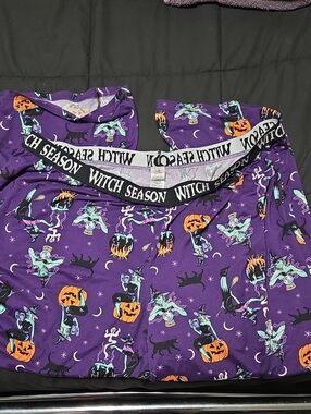 Witch Season Women’s Purple Halloween Pajama Pants
